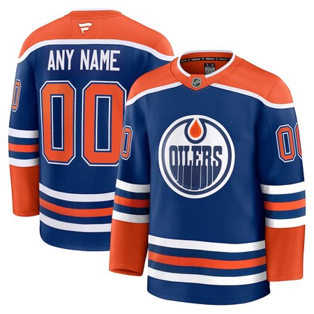 Men's Edmonton Oilers Royal Home Premium Custom Jersey