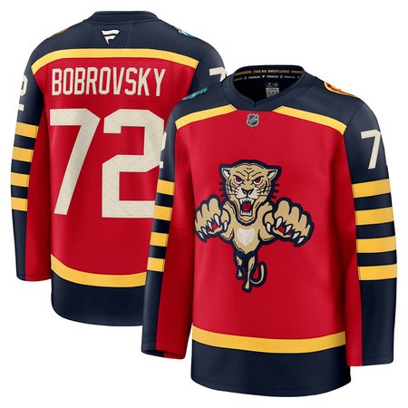 Men's Florida Panthers #72 Sergei Bobrovsky Red NHL 2026 Winter Classic Premium Jersey