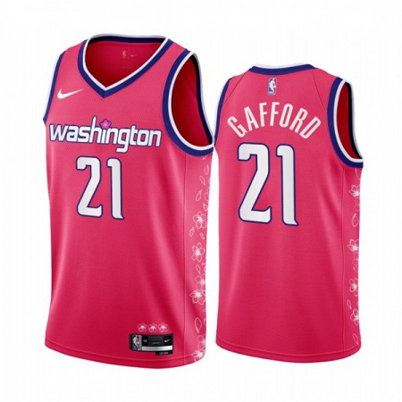 Men's Washington Wizards #21 Daniel Gafford 2022/23 Pink Cherry Blossom City Edition Limited Stitched Basketball Jersey Men's Washington Wizards #21 Daniel Gafford 2022/23 Pink Cherry Blossom City Edition Limited Stitched Basketball Jersey