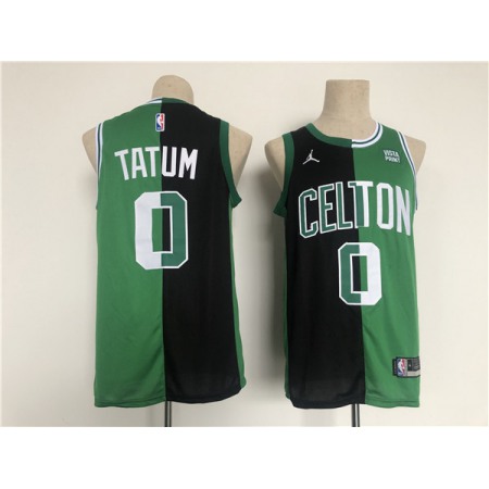 Men's Boston Celtics #0 Jayson Tatum 2022 Green/Black Stitched Jersey