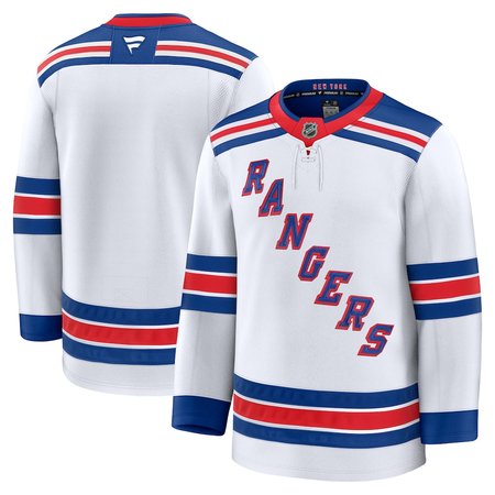Men's New York Rangers White Away Premium Jersey