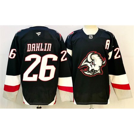 Youth Buffalo Sabres #26 Rasmus Dahlin Black 2024-25 Alternate With A Patch Stitched Hockey Jersey