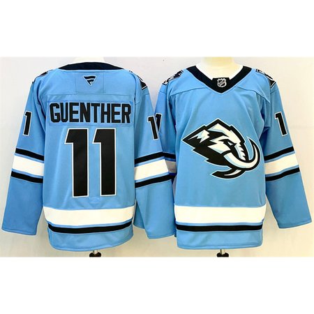 Men's Utah Mammoth #11 Dylan Guenther Blue 2025 Stitched Premium Jersey