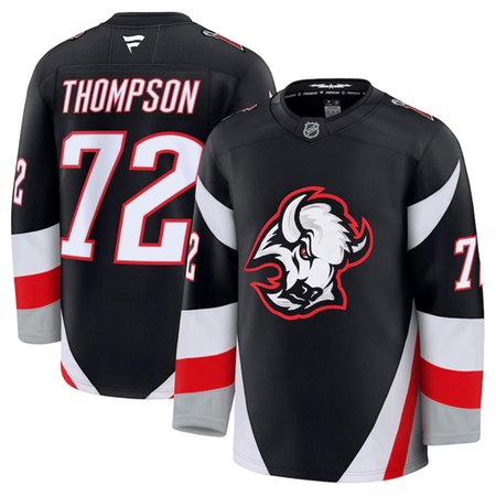 Youth Buffalo Sabres #72 Tage Thompson Black 2024-25 Alternate Stitched Hockey Jersey