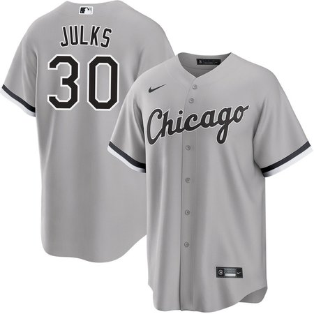 Men's Chicago White Sox #30 Corey Julks Gray Home Official Player Jersey
