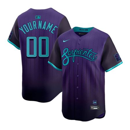 Youth Arizona Diamondbacks Customized Nike Purple 2025 City Connect Limited Player Jersey