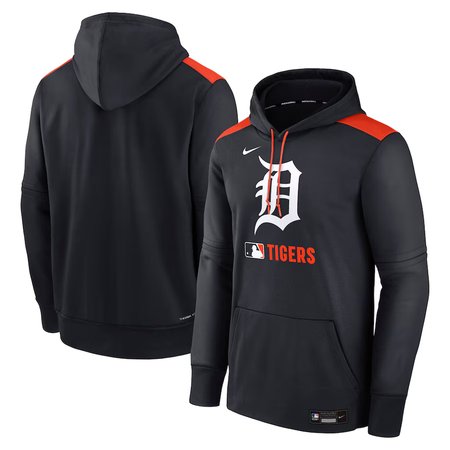 Men's Detroit Tigers Nike Navy Collection Performance Pullover Hoodie