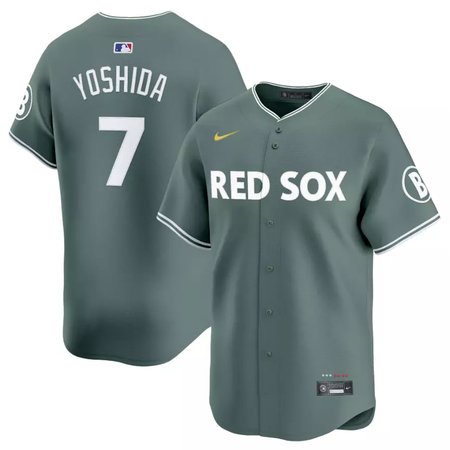 Men's Boston Red Sox #7 Masataka Yoshida Nike Green 2025 City Connect Limited Player Jersey