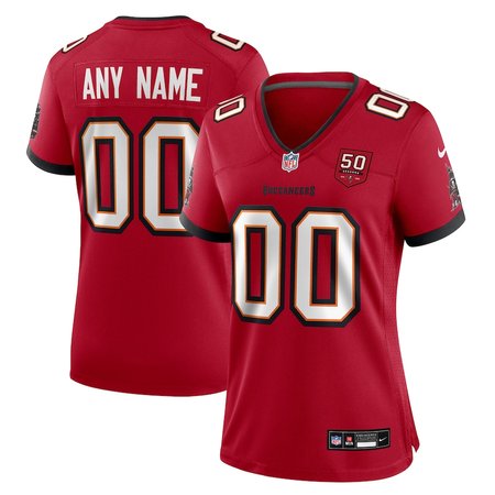 Women's Tampa Bay Buccaneers Nike Red 50th Anniversary Custom Game Jersey