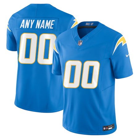 Youth Los Angeles Chargers Custom Nike Blue Alternate Charger Power Vapor F.U.S.E. Limited Jersey