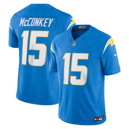 Men's Los Angeles Chargers #15 Ladd McConkey Nike Powder Blue Team Vapor F.U.S.E. Limited Jersey