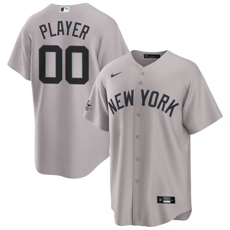Men's New York Yankees Nike Gray 2025 MLB All-Star Game Away Custom Replica Jersey