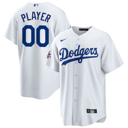 Men's Los Angeles Dodgers Nike White 2025 MLB All-Star Game Home Custom Replica Jersey