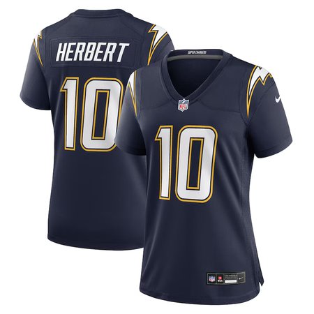 Women's Los Angeles Chargers #10 Justin Herbert Nike Navy Alternate Super Chargers Game Jersey
