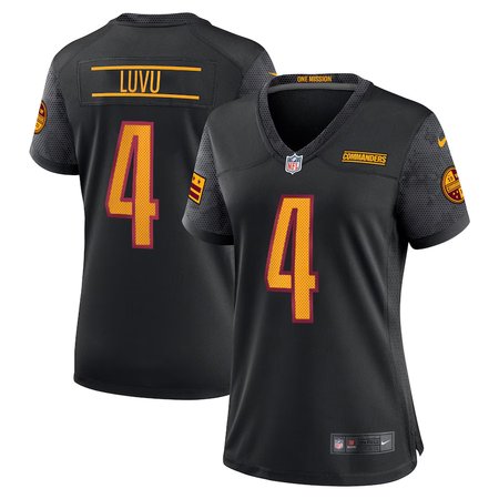 Women's Nike #4 Frankie Luvu Black Washington Commanders Game Jersey