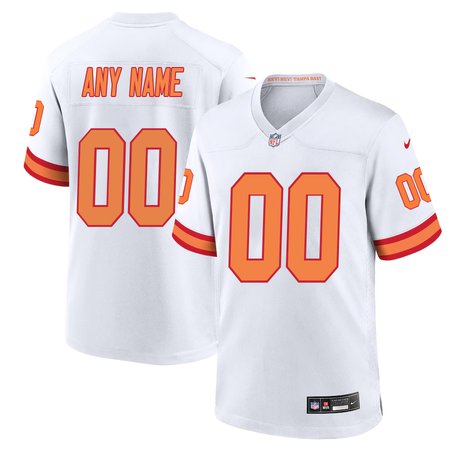 Men's '76 Tampa Bay Buccaneers Custom Nike White Player Game Jersey