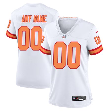 Women's '76 Tampa Bay Buccaneers Custom Nike White Player Game Jersey