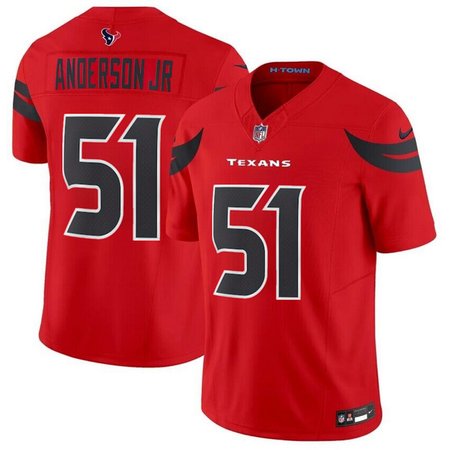 Men's Houston Texans #51 Will Anderson Jr. Red 2024 Alternate F.U.S.E Vapor Stitched jersey Men's Houston Texans #51 Will Anderson Jr. Red 2024 Alternate F.U.S.E Vapor Stitched jersey