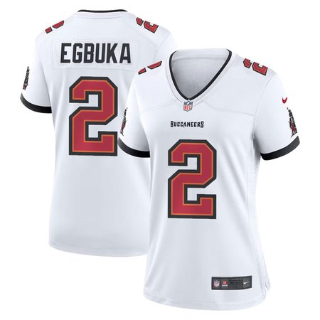 Women's '76 Tampa Bay Buccaneers #2 Emeka Egbuka Nike White Player Game Jersey