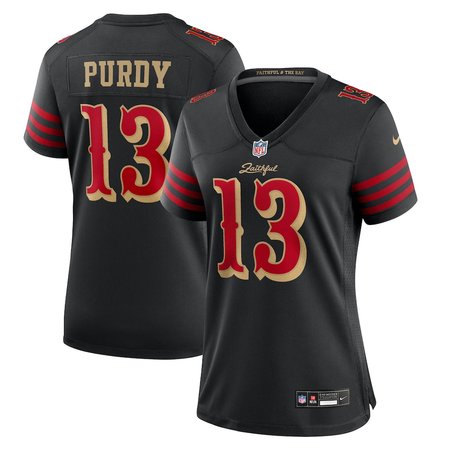Women's San Francisco 49ers #13 Brock Purdy Black Rivalries Collection Game Jersey