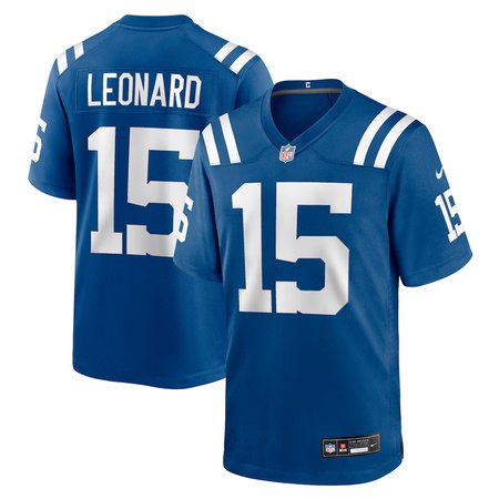 Men's Indianapolis Colts #15 Riley Leonard Nike Royal Team Game Jersey Men's Indianapolis Colts #15 Riley Leonard Nike Royal Team Game Jersey