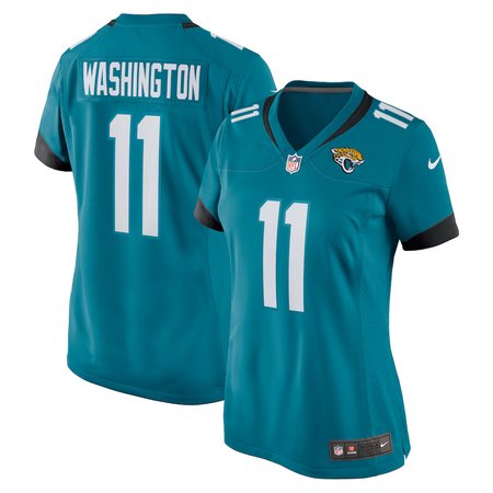 Women's Jacksonville Jaguars #11 Parker Washington Nike Teal Team Game Jersey