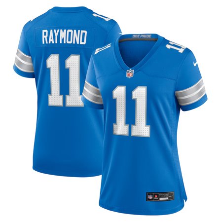Women's Detroit Lions #11 Kalif Raymond Nike Blue Team Game Jersey
