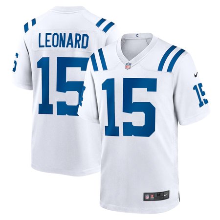 Men's Indianapolis Colts #15 Riley Leonard Nike White Team Game Jersey Men's Indianapolis Colts #15 Riley Leonard Nike White Team Game Jersey