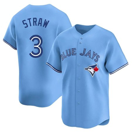 Youth Toronto Blue Jays #3 Myles Straw Nike Blue Home Replica Jersey