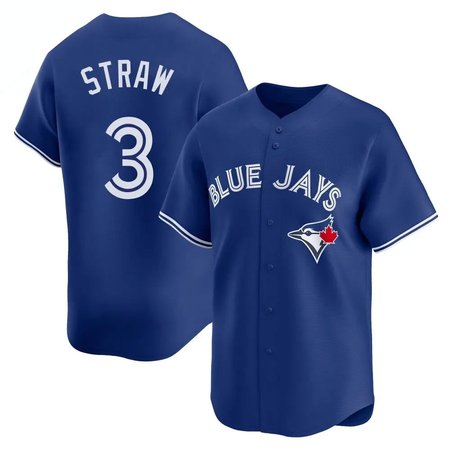 Youth Toronto Blue Jays #3 Myles Straw Nike Royal Home Replica Jersey