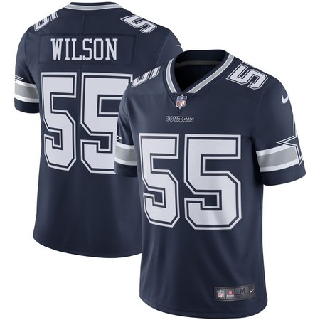 Youth Dallas Cowboys #55 Logan Wilson Esch Navy Color Rush Vapor Limited Stitched Jersey