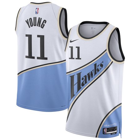 Unisex Atlanta Hawks Trae Young Nike White 2024/25 Swingman Player Jersey - City Edition Unisex Atlanta Hawks Trae Young Nike White 2024/25 Swingman Player Jersey - City Edition