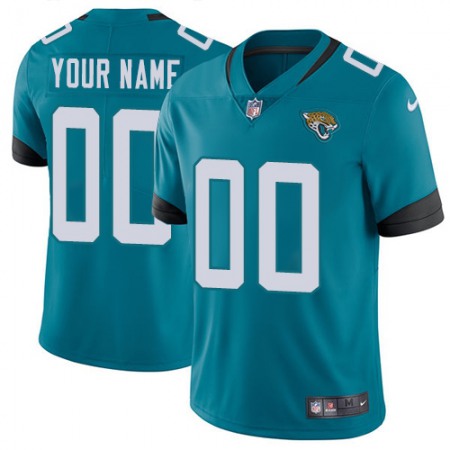 Men's Jacksonville Jaguars Customized Teal Green Team Color Vapor Untouchable NFL Stitched Limited Jersey Men's Jacksonville Jaguars Customized Teal Green Team Color Vapor Untouchable NFL Stitched Limited Jersey