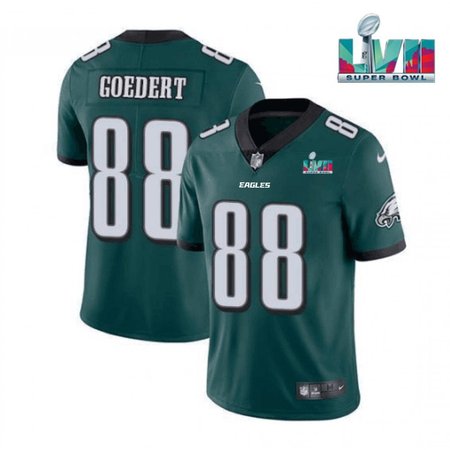 Youth Philadelphia Eagles #88 Dallas Goedert Green Super Bowl LVII Patch Vapor Untouchable Limited Stitched Football Jersey Youth Philadelphia Eagles #88 Dallas Goedert Green Super Bowl LVII Patch Vapor Untouchable Limited Stitched Football Jersey