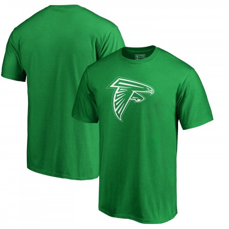 Men's Atlanta Falcons NFL Pro Line by Branded Green Big & Tall St. Patrick's Day White Logo T-Shirt