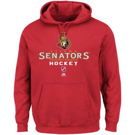 Ottawa Senators Critical Victory Pullover Hoodie Sweatshirt Red
